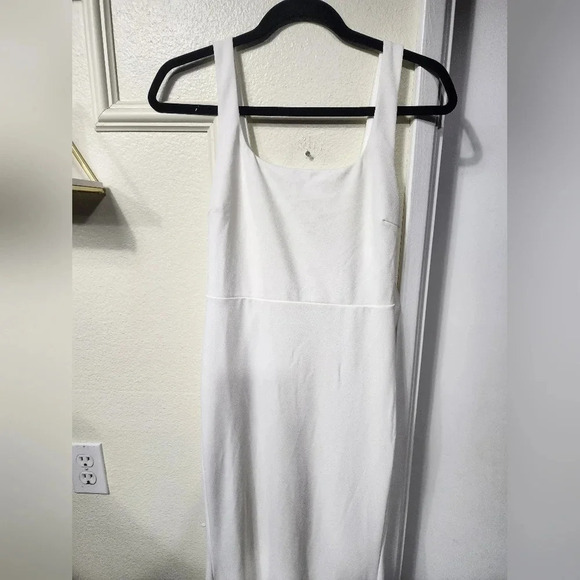 Lulus Loving Fate White Bow Square Neck Backless Maxi Dress Wedding Bridal - Picture 10 of 14